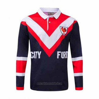 Polo Sydney Roosters Long Sleeve Rugby Jersey 1976 Retro