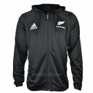 New Zealand All Blacks Rugby Hooded Jacket 2018-2019 Black01