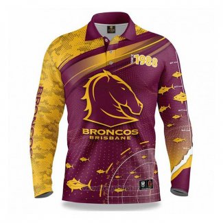 NRL Brisbane Broncos Rugby Jersey 2022 Fish Finder